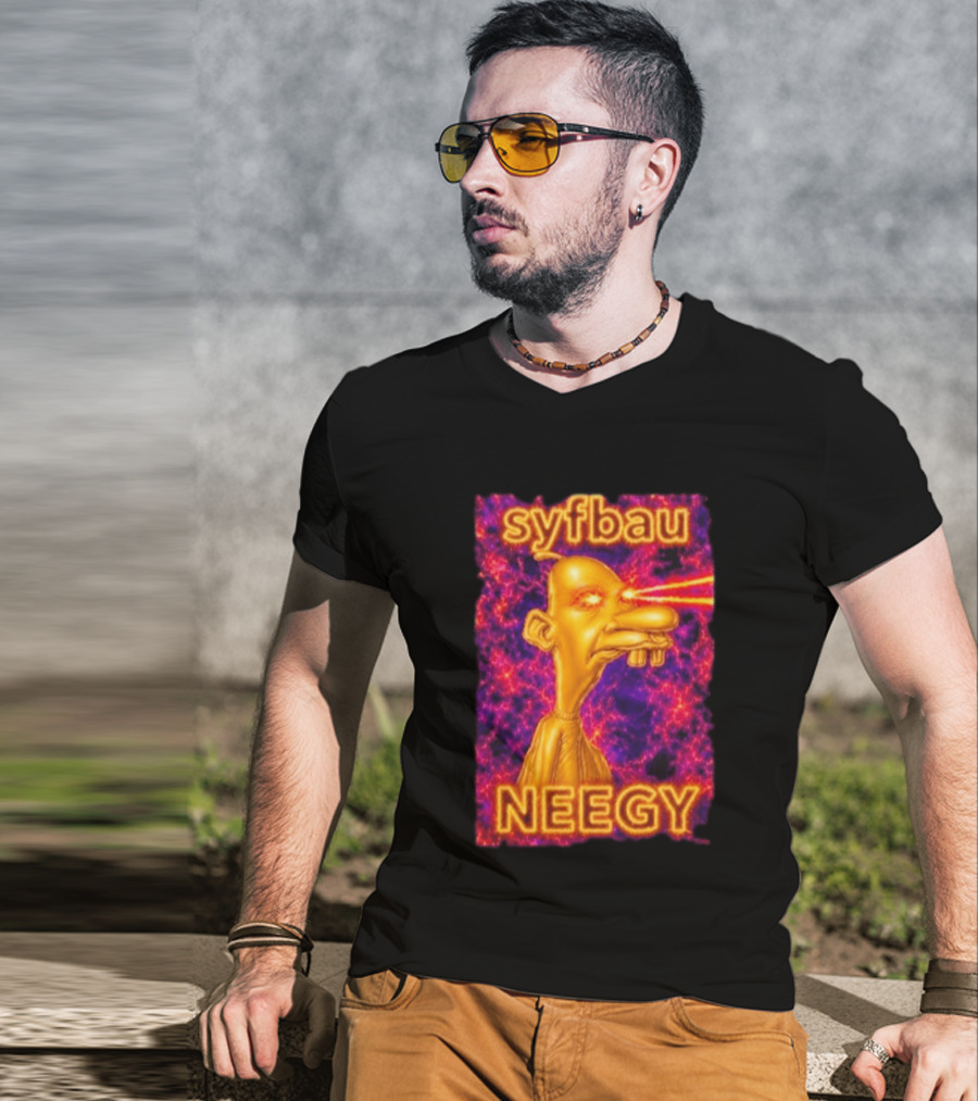 Syfbau Neegy Laser Eyes T-Shirt