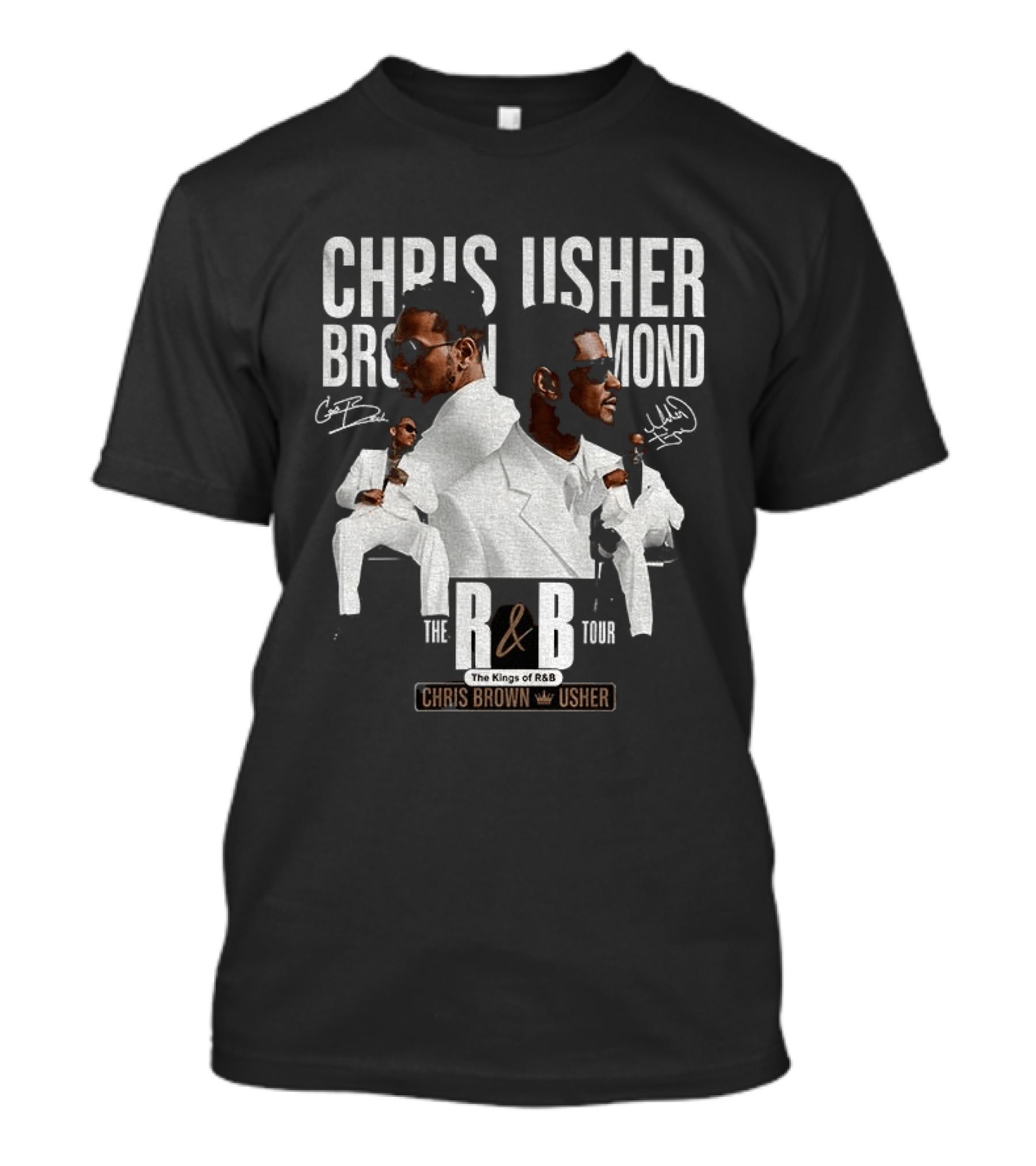 Chris Brown Usher The Kings Of R&B Tour 2026 T-Shirt