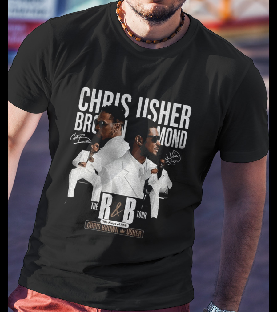 Chris Brown Usher The Kings Of R&B Tour 2026 T-Shirt