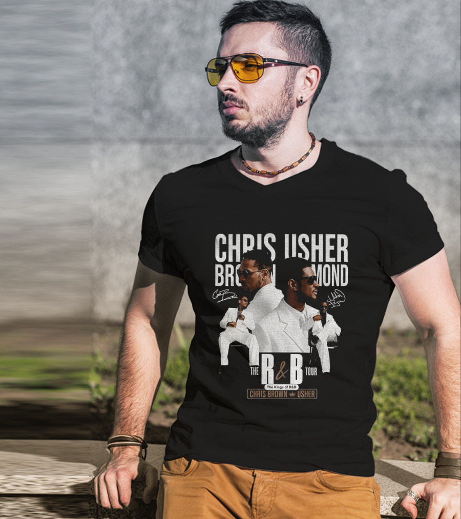 Chris Brown Usher The Kings Of R&B Tour 2026 T-Shirt