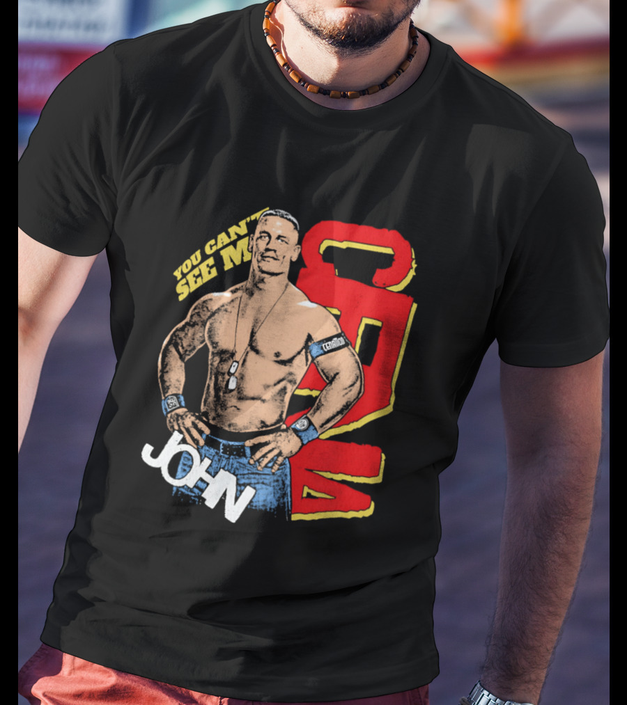 You Can't See Me John Cena Retro Style WWE Fan Favorite T-Shirt