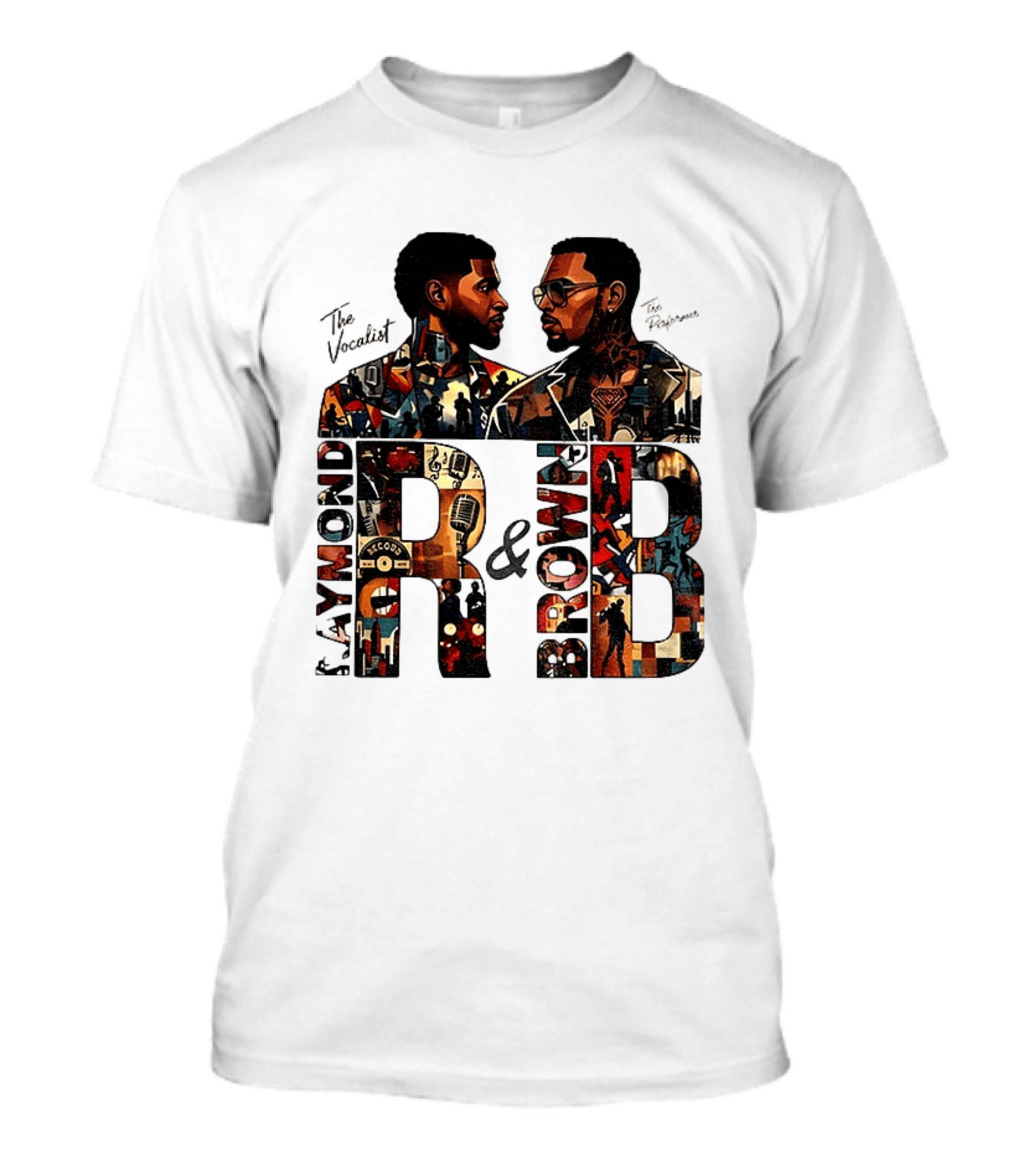 Usher Chris Brown Raymond R And B Tour 2026 Concert Hip Hop The Vocalist The Performer T-Shirt