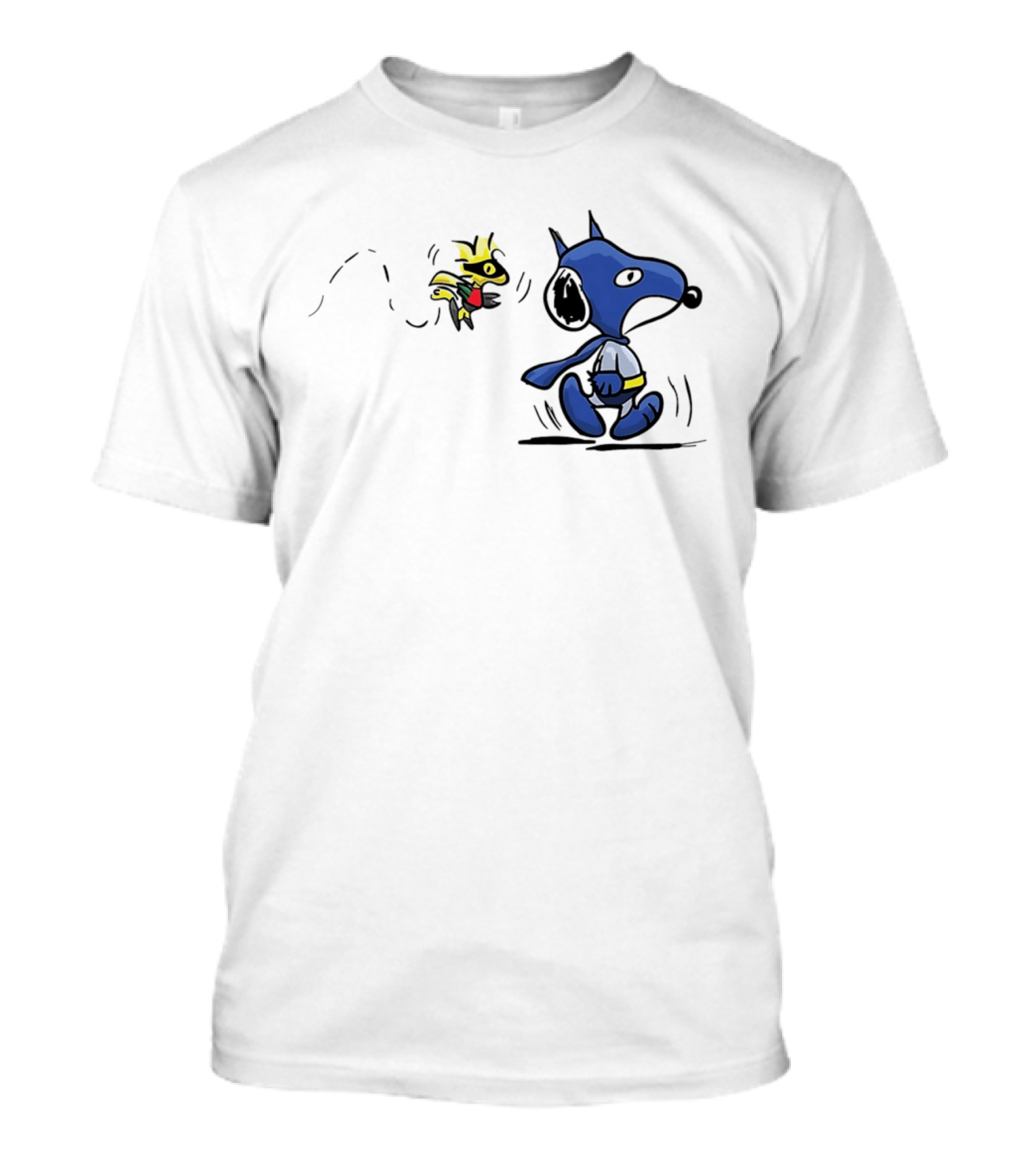 Batman Snoopy And Robin Woodstock DC Peanuts T-Shirt