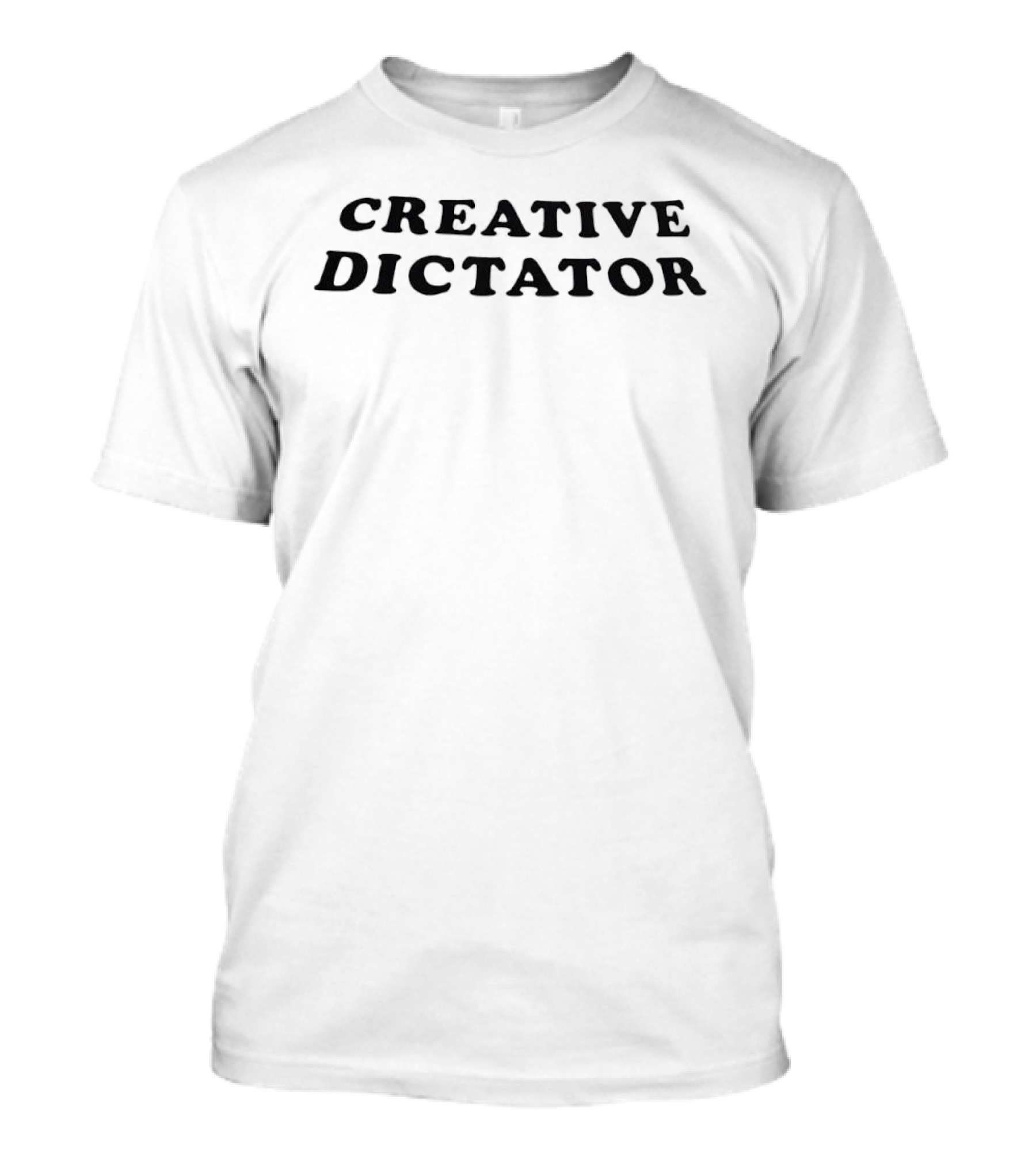 Creative Dictator Wavy Rounded Serif Font T-Shirt