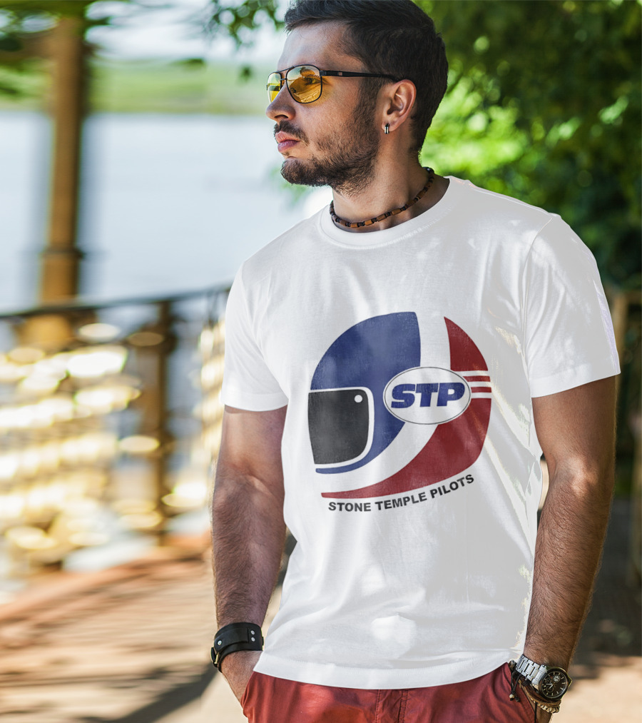 Stone Temple Pilots STP Helmet T-Shirt