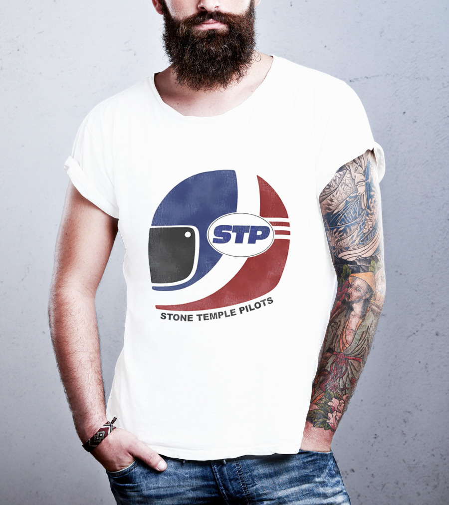Stone Temple Pilots STP Helmet T-Shirt