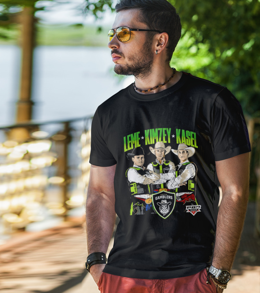 Austin Gamblers PBR Team Leme Kimzey Kasel Bull Riders T-Shirt