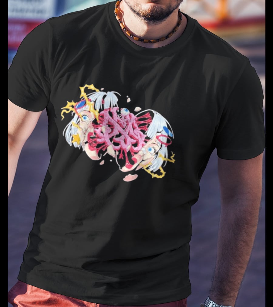 Hghmnds Head Split Surreal Pop Art Explosion T-Shirt