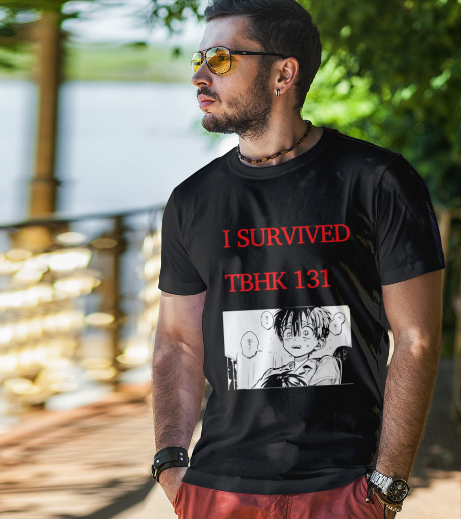 I Survived Tbhk 131 Crying Boy Manga Panel Japanese Comic Scene T-Shirt