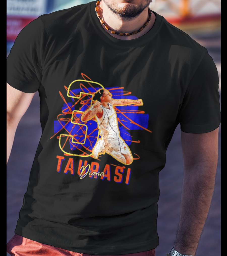 Diana Taurasi No 3 Phoenix Mercury WNBA Basketball T-Shirt