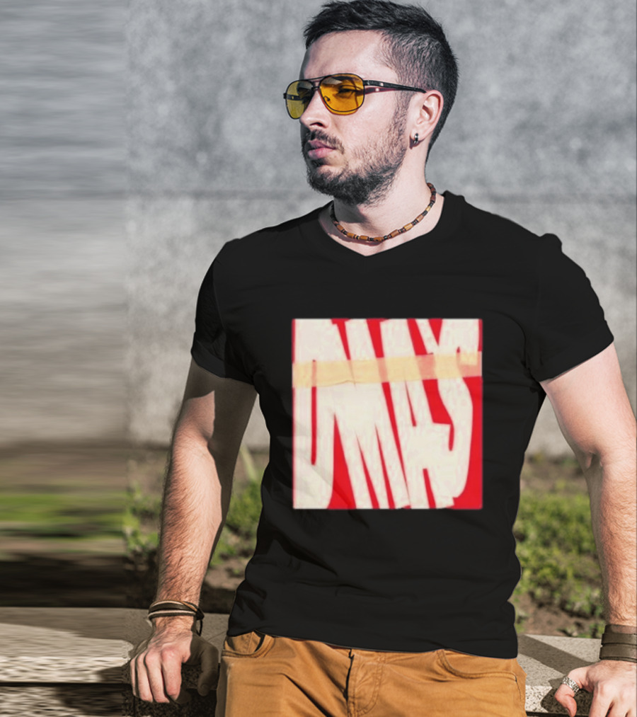 DMA's DMA's Album Cover Art Distorted Red White T-Shirt