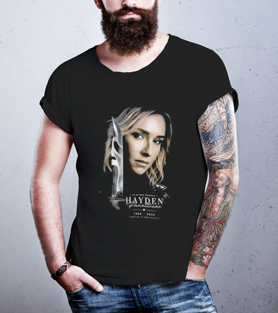 In Loving Memory Hayden Panettiere Forever In Our Hearts 1989 2026 Woman Knife Ghostface T-Shirt