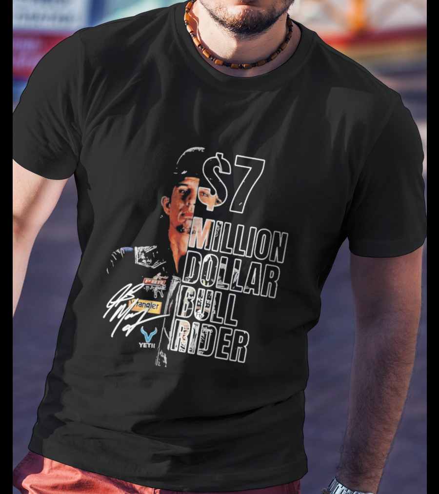 J B Mauney PBR $7 Million Dollar Bull Rider T-Shirt