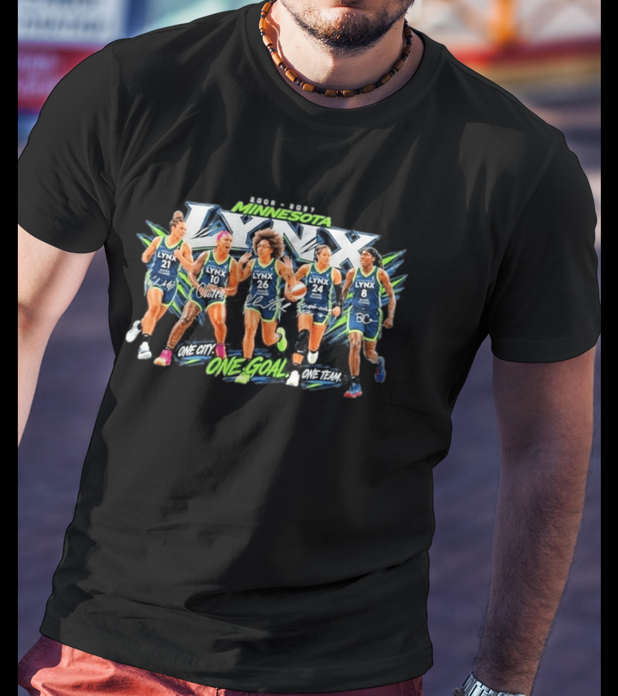 Minnesota Lynx One City One Goal One Team Signatures T-Shirt