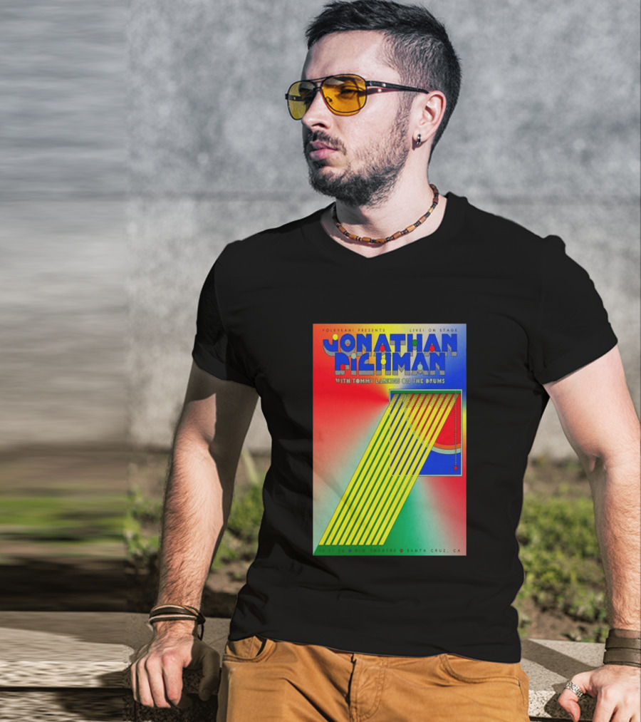 Jonathan Richman Live On Stage With Tommy Larkins Rio Theatre Santa Cruz December 11 2026 T-Shirt