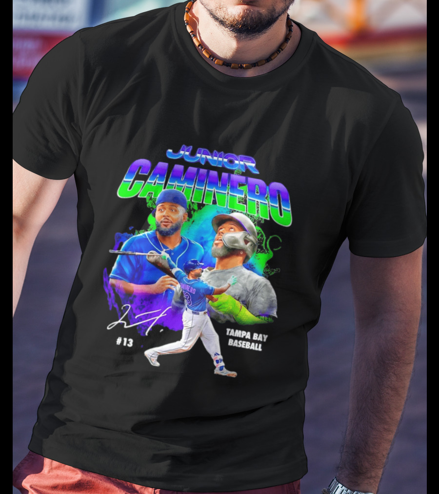 Junior Caminero Tampa Bay Baseball #13 2026 T-Shirt