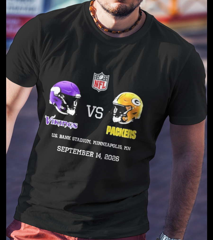 Green Bay Packers Vs Minnesota Vikings NFL September 14 2023 US Bank Stadium Minneapolis MN T-Shirt