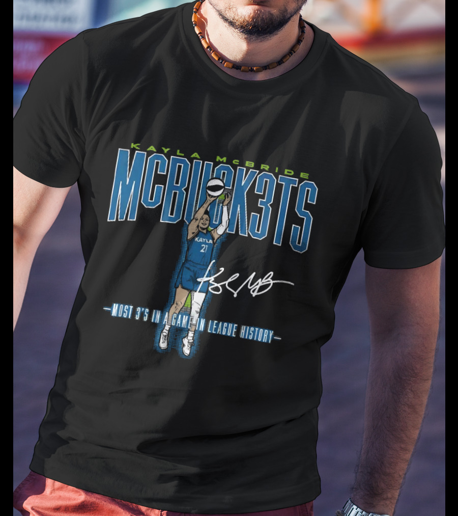 Kayla McBride MCBUCK3TS Most 3's In A Game In League History T-Shirt
