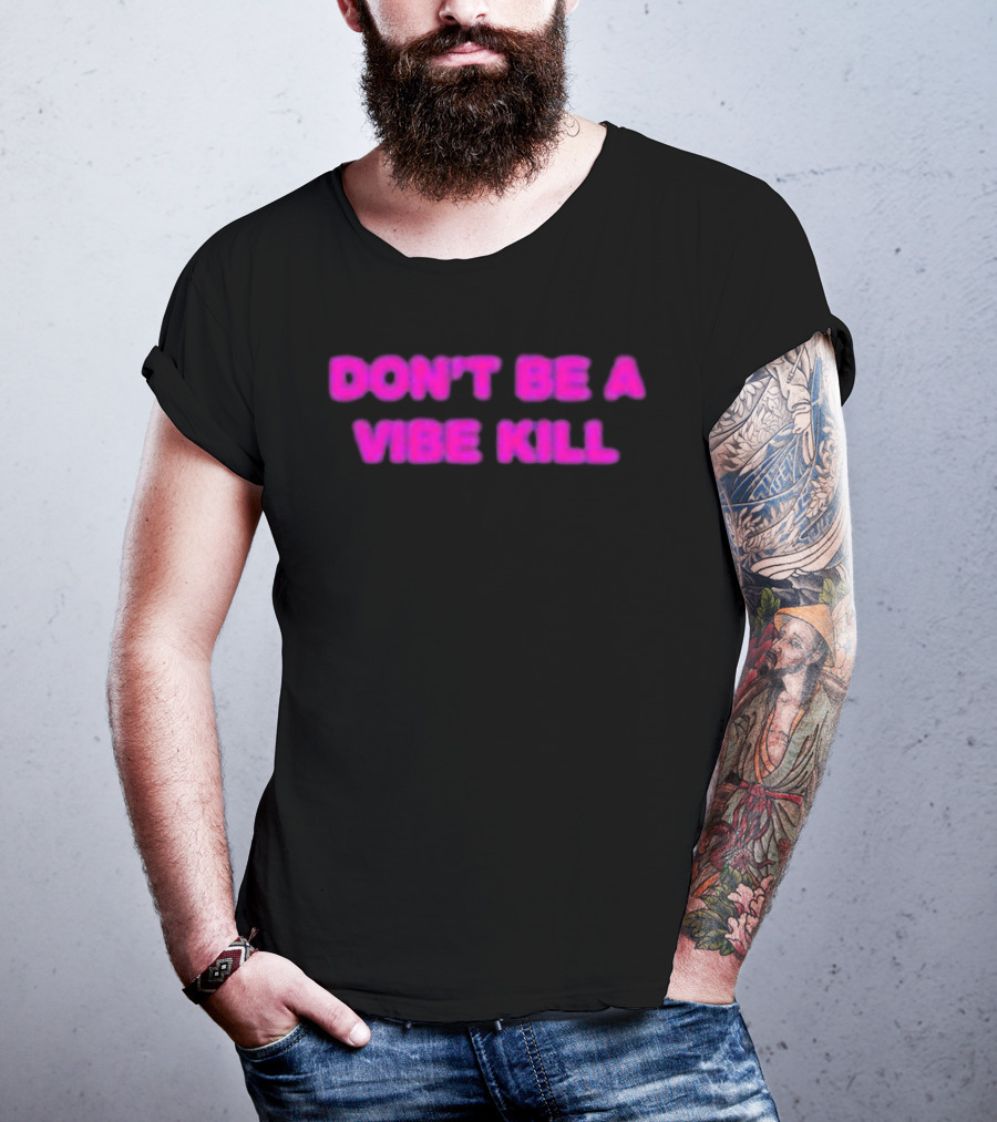 Madonna Don't Be A Vibe Kill Pink T-Shirt