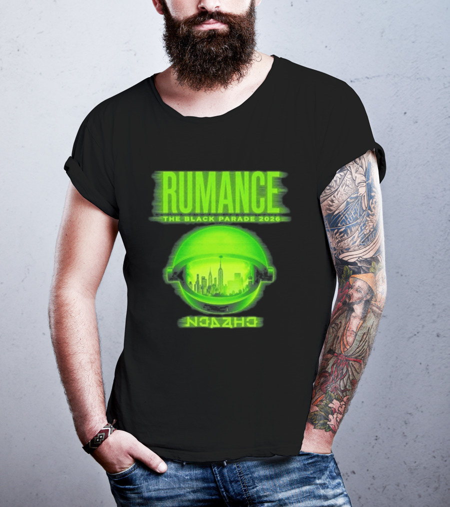 RUMANCE The Black Parade 2026 Neon Cityscape T-Shirt