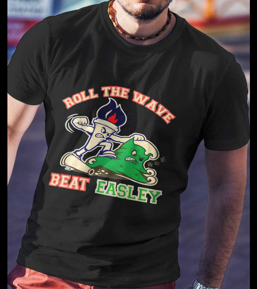 Roll The Wave Beat Easley Torch Green Wave T-Shirt