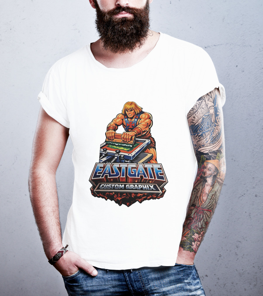 Eastgate Custom Graphix He Man Screen Printing T-Shirt
