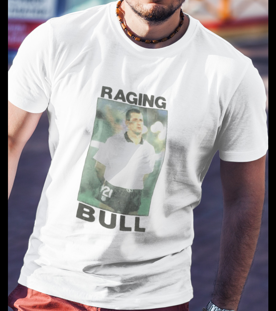 Raging Bull England Football 1989 1990 Player Number 21 T-Shirt
