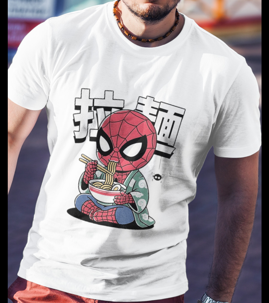 Spider Man Ramen Noodles Kanji Spideramen T-Shirt
