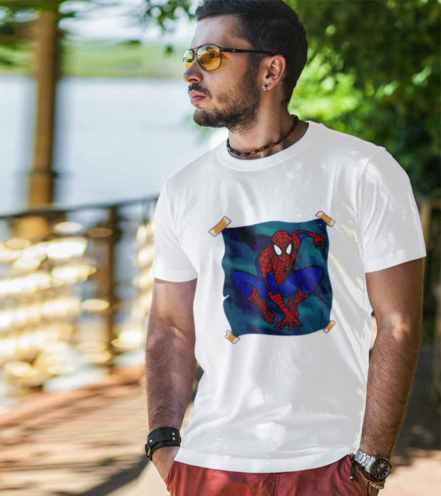 Spider Man Marvel Comics Superhero Iconic Action Pose T-Shirt