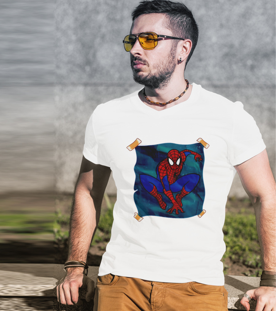 Spider Man Marvel Comics Superhero Iconic Action Pose T-Shirt