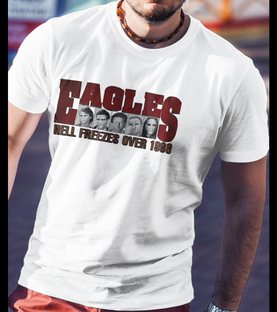 Eagles Hell Freezes Over 1996 Tour Vintage Retro Justin Bieber T-Shirt
