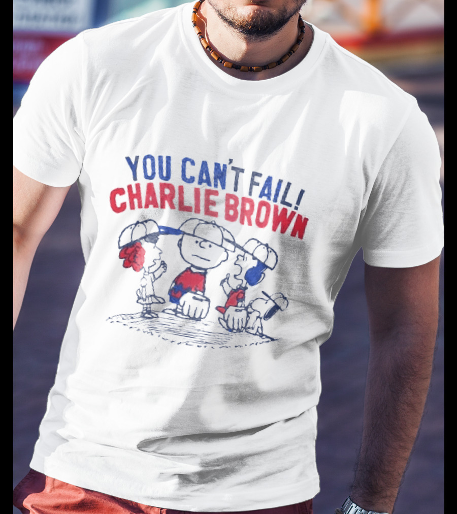 You Can't Fail Charlie Brown Peanuts Comic Classic Characters T-Shirt