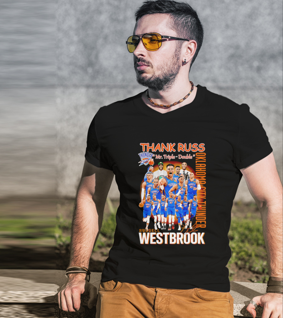 Thank Russ Mr Triple Double Oklahoma City Thunder Russell Westbrook T-Shirt