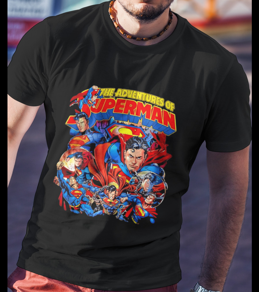 The Adventures Of Superman Iconic 2026 Comic Collage T-Shirt