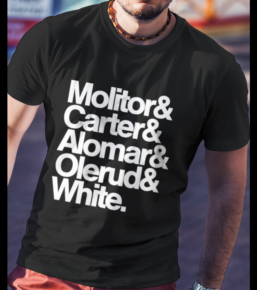 Toronto Blue Jays Molitor Carter Alomar Olerud White Team Legends T-Shirt