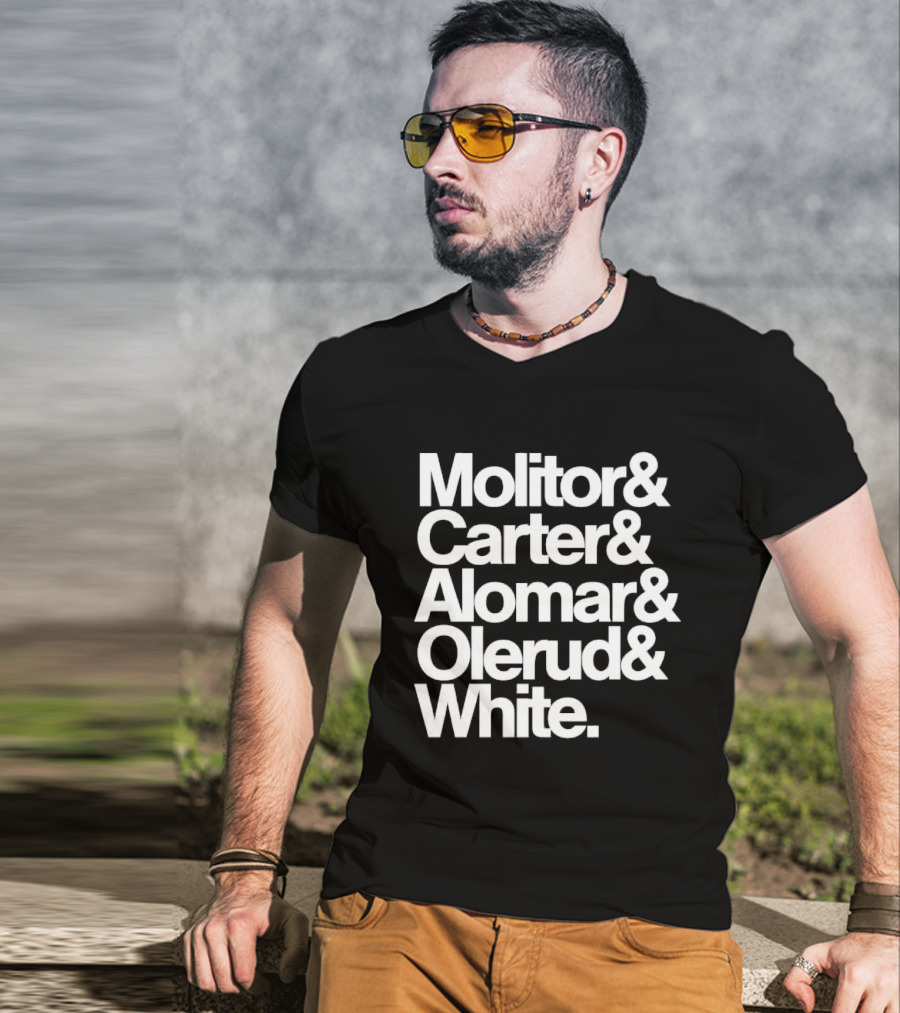 Toronto Blue Jays Molitor Carter Alomar Olerud White Team Legends T-Shirt
