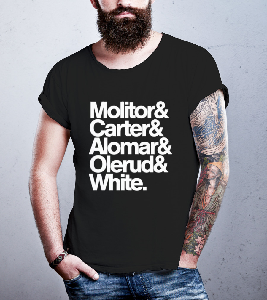 Toronto Blue Jays Molitor Carter Alomar Olerud White Team Legends T-Shirt