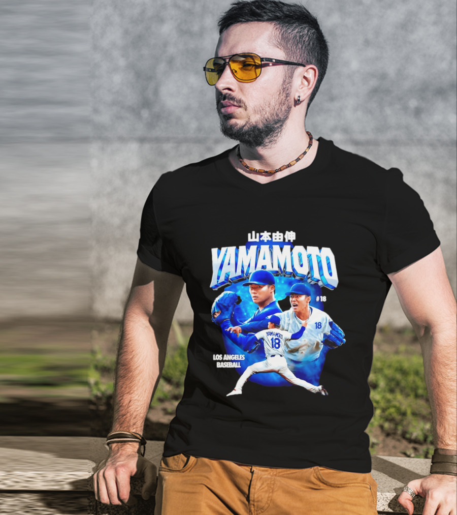 Yamamoto #18 Los Angeles Baseball 2026 T-Shirt