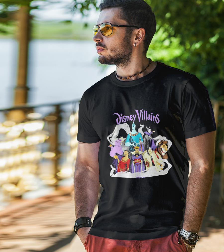 Disney Villains Halloween Squad Maleficent Hades Ursula Scar Evil Queen Cruella De Vil T-Shirt