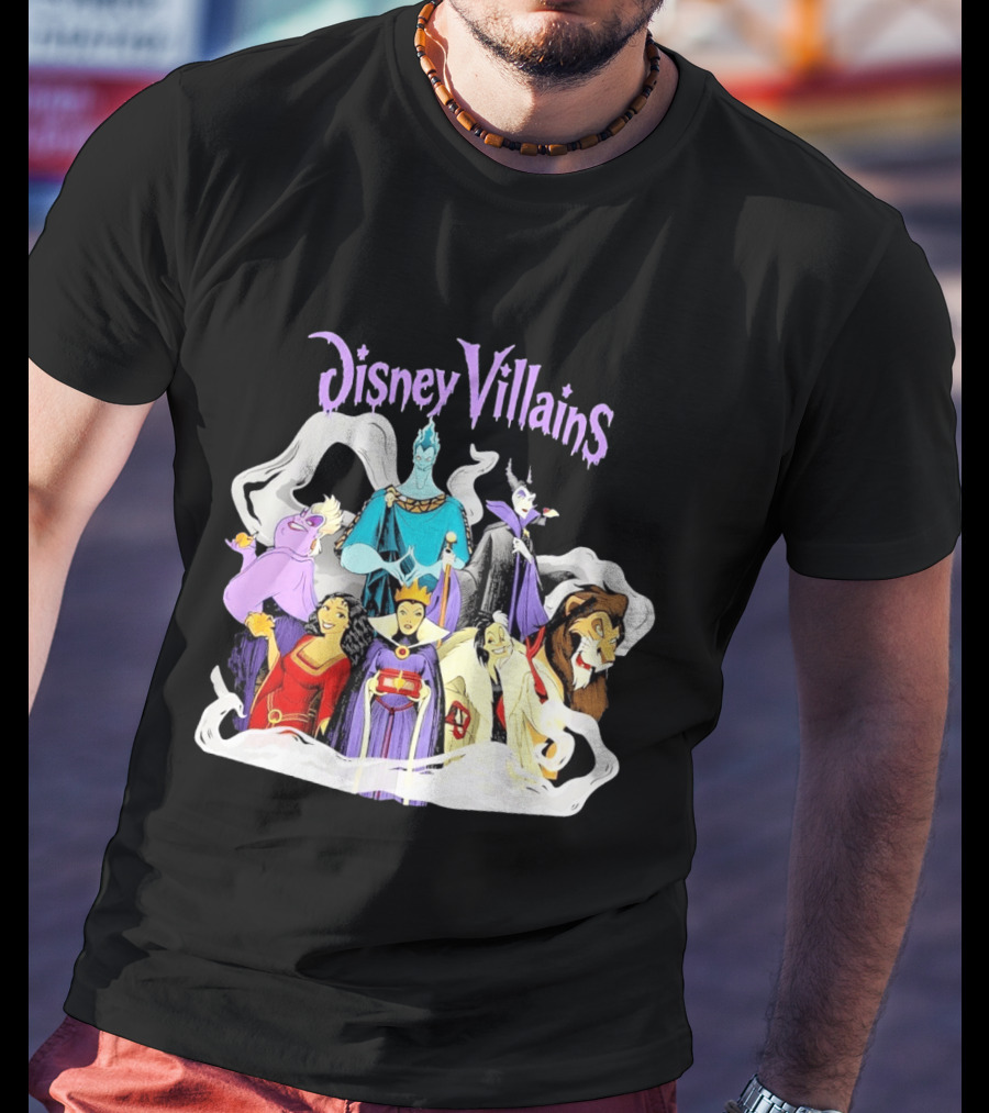 Disney Villains Halloween Squad Maleficent Hades Ursula Scar Evil Queen Cruella De Vil T-Shirt