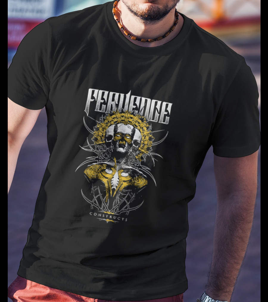 Fervence Constructs Skull And Halo T-Shirt