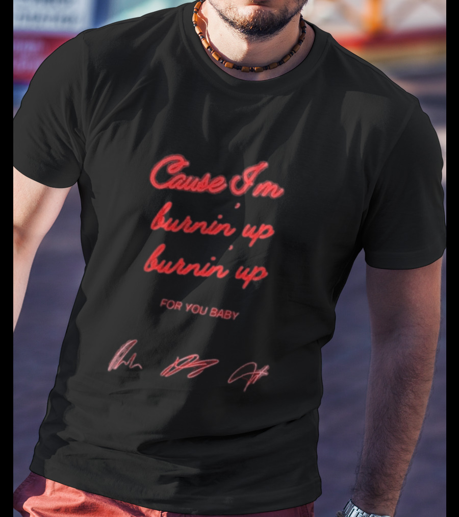 Jonas Brothers Cause I'm Burnin' Up For You Baby Tour 2026 T-Shirt