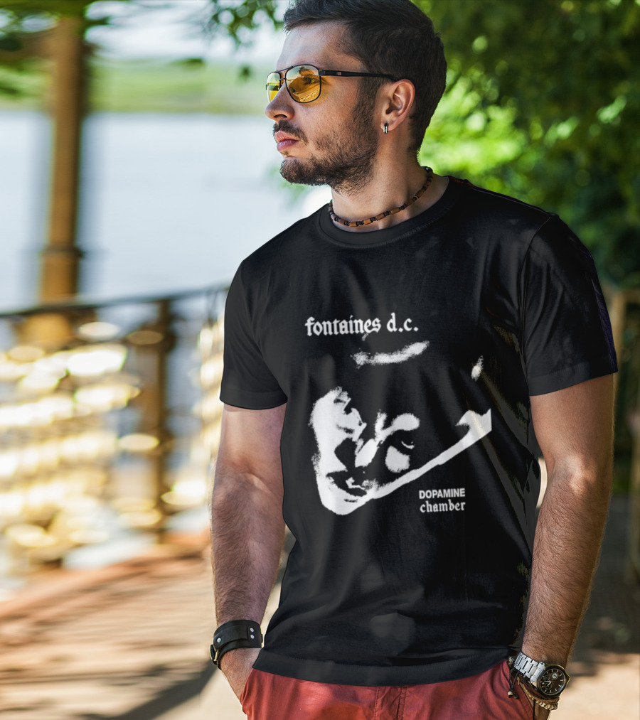 Fontaines D.C. Dopamine Chamber Black And White T-Shirt