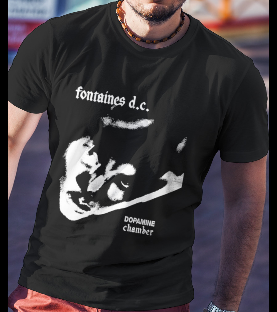 Fontaines D.C. Dopamine Chamber Black And White T-Shirt