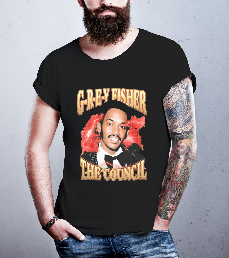 G REY Fisher The Council T-Shirt