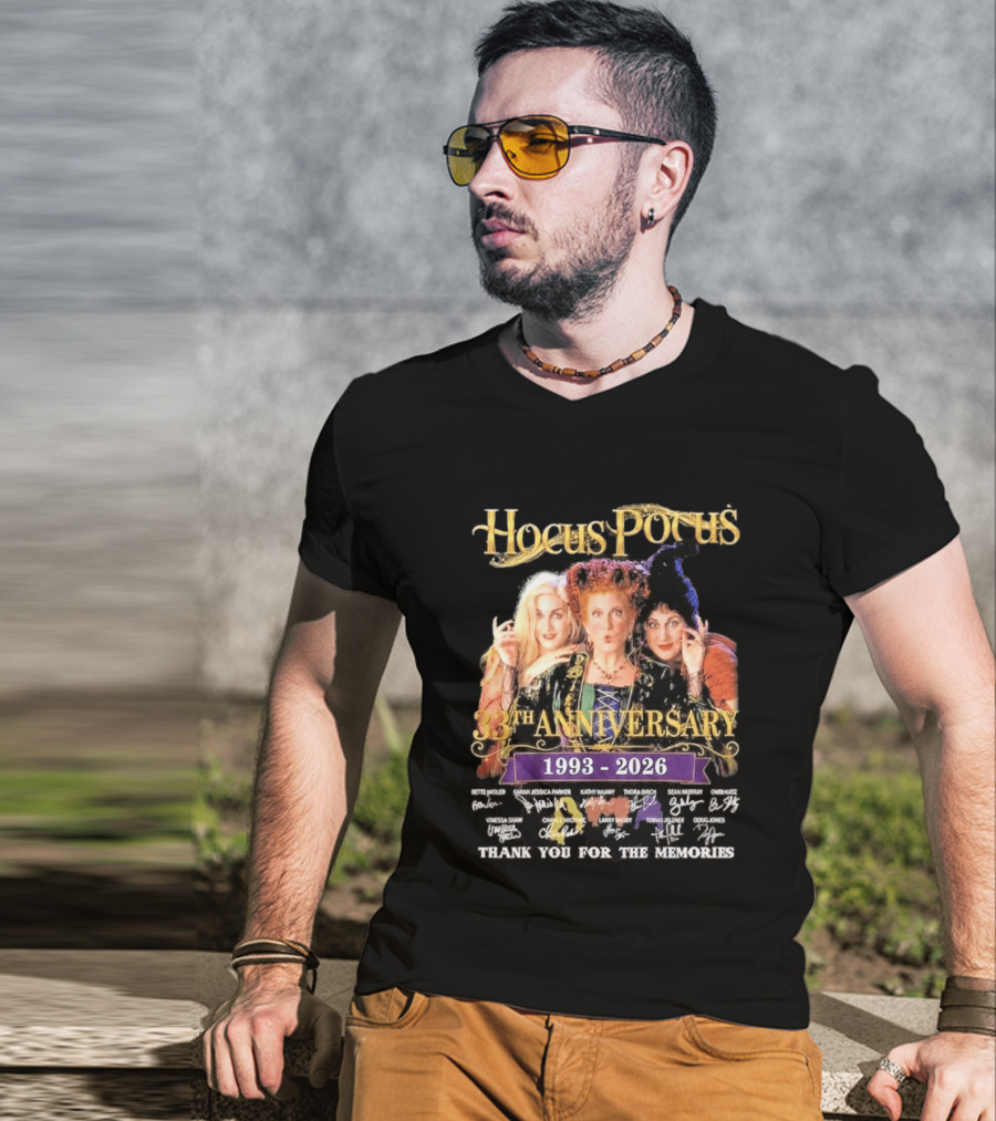 Hocus Pocus 33rd Anniversary 1993 2026 Thank You For The Memories T-Shirt