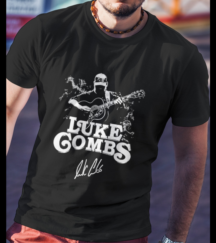 Luke Combs Acoustic Country Music Signature T-Shirt