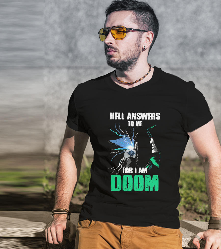 Marvel Doctor Doom Hell Answers To Me For I Am Doom T-Shirt