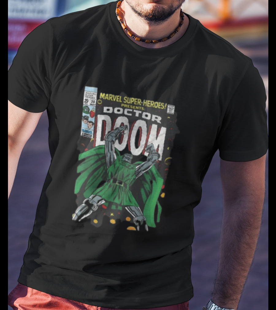 Marvel Super Heroes Presents Doctor Doom Comic Cover T-Shirt