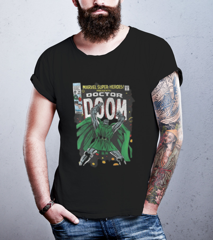 Marvel Super Heroes Presents Doctor Doom Comic Cover T-Shirt